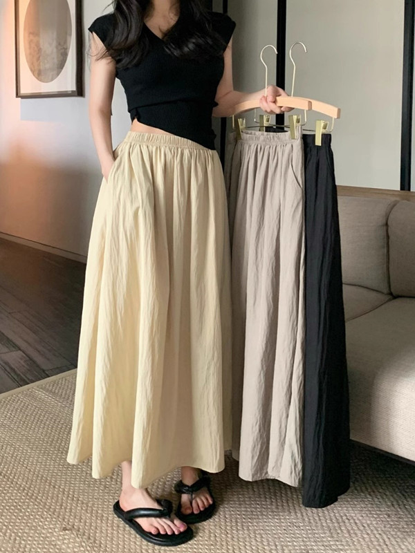 Pencil Skirt Midi - Sukienka midi z wysokim stanem, plisowana,