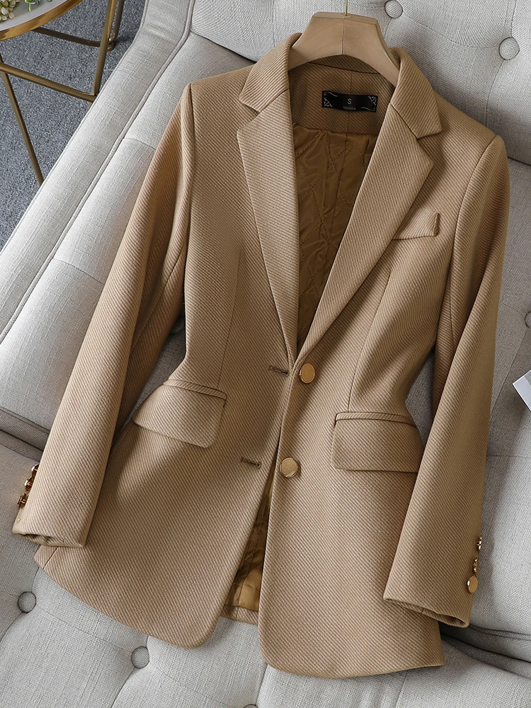 Women Formal Wear With Blazer - Damska marynarka biznesowa, zielona, czarna, khaki,