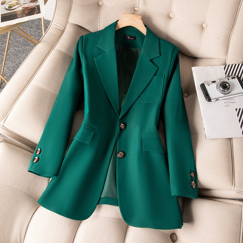 Women Formal Wear With Blazer - Niebieski czarny zielony damski formalny blezer