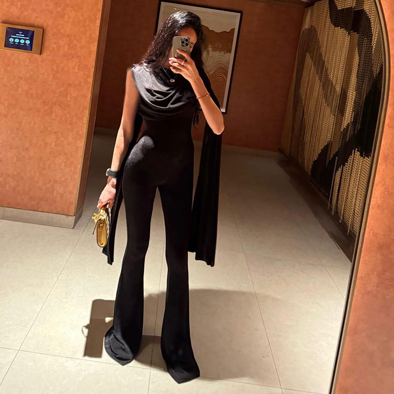 Czarny kombinezon damski, seks – Women'S Formal Jumpsuit Evening Wear recenzja i cena