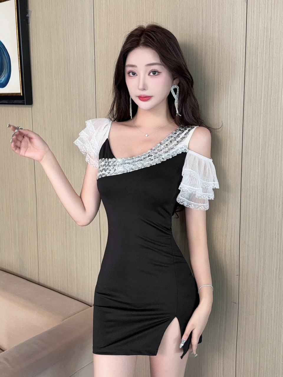 Seksowna koronkowa sukienka mi – Wrap Dress Work recenzja i cena