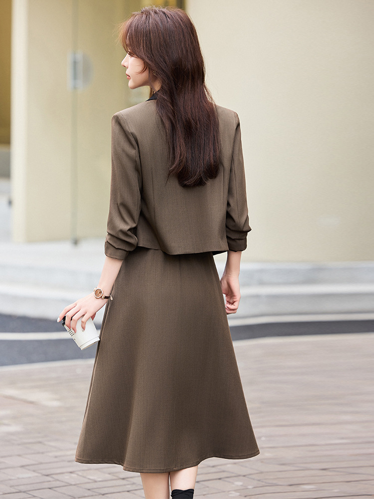 Szara krótka marynarka damska, – Women Formal Wear With Blazer recenzja i cena