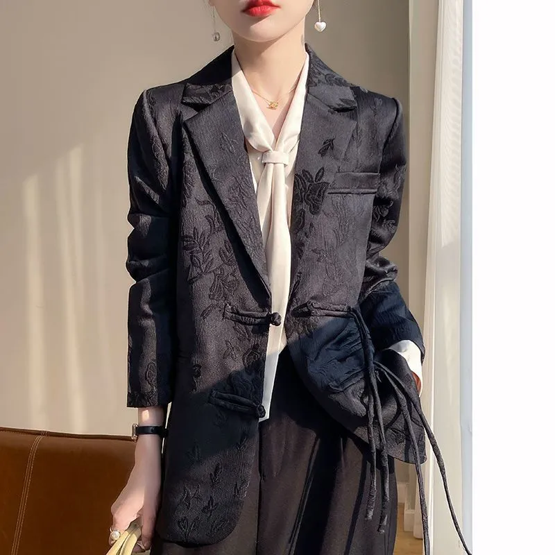 Damska biała teksturowana mary – Women Formal Wear With Blazer recenzja i cena