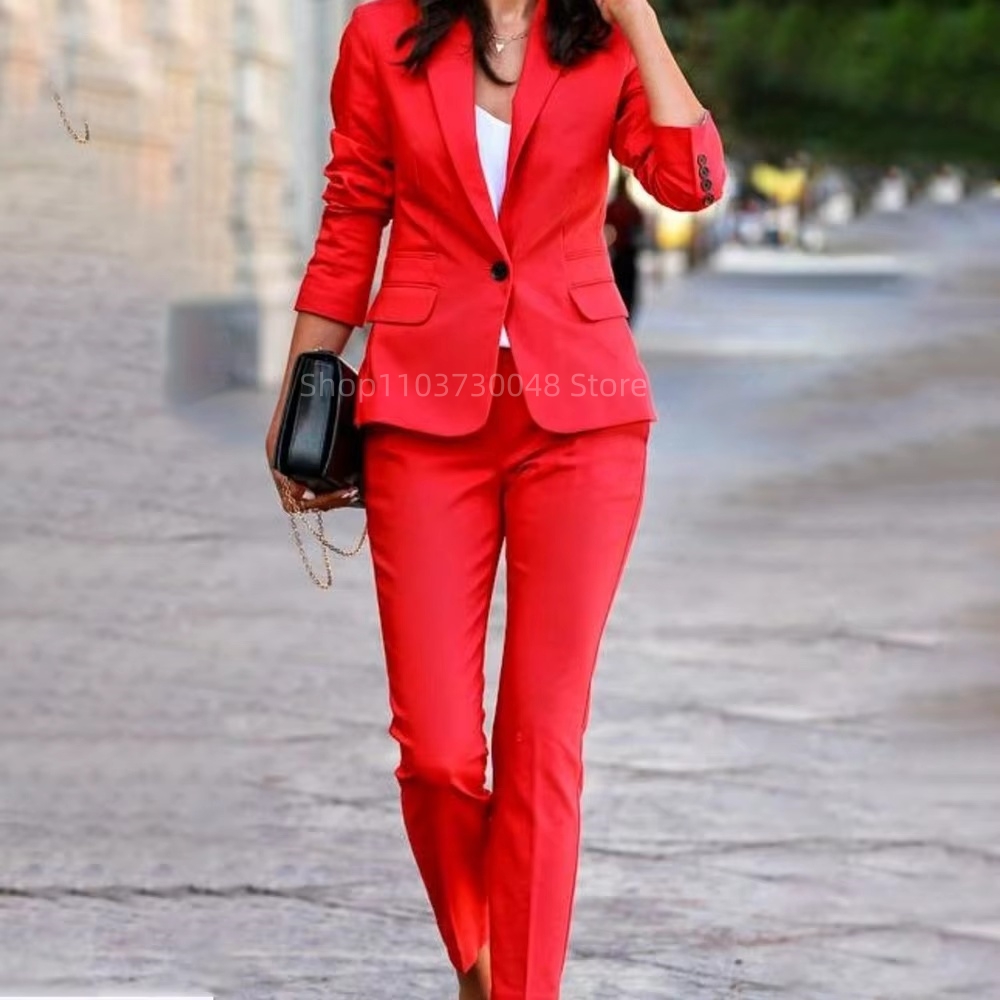 Damski garnitur biurowy: maryn – Women Formal Wear With Blazer recenzja i cena
