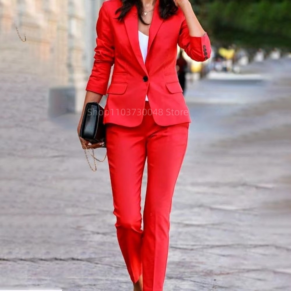 Damski garnitur biurowy: maryn – Women Formal Wear With Blazer recenzja i cena